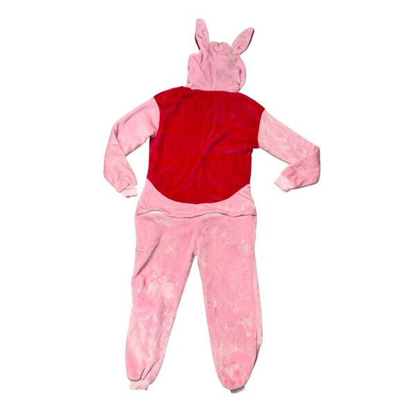 Little Pig Hooded Union Suit Costume Fleece Onesie Pajama For Adults Size S - Picture 2 of 10